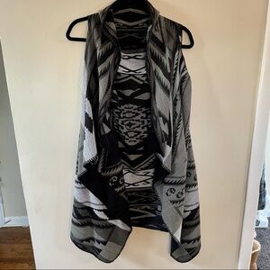 Aztec Print Sweater Vest